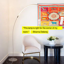 Load image into Gallery viewer, Brightech Sparq - Hanging, LED Arc Floor Lamp - Over The Couch, Contemporary Standing Lamp - Modern, Dimmable Light Arching from Behind The Sofa - Living Room &amp; Office Pole Lamp
