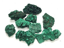 Load image into Gallery viewer, Zentron Crystal Collection Fibrous Malachite Stone - Raw Stone in Velvet Bag (Small (1-2"))
