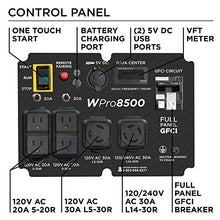 Load image into Gallery viewer, Westinghouse WPro8500 Super Duty Industrial Portable Generator - 8500 Rated Watts &amp; 11500 Peak Watts - Gas Powered - Electric &amp; Remote Start - OSHA &amp; CARB Compliant
