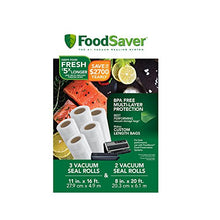 Load image into Gallery viewer, FoodSaver 8" and 11" Vacuum Seal Rolls Multipack | Make Custom-Sized BPA-Free Vacuum Sealer Bags
