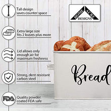 Load image into Gallery viewer, Home Acre Designs Farmhouse Kitchen Decor Metal and Stainless Steel Bundle-Bread Box-Galvanized Utensil Holder-Canister Set for Kitchen Counter-Butter Dish-Napkin Holder-Farmhouse Decor-House Decor
