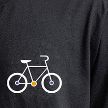 Load image into Gallery viewer, Men's New Summer T-Shirt Cartoon Bicycle Patterns Printed Tops Blouse Black
