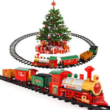 Load image into Gallery viewer, Lucky Doug Christmas Train Toys Set Around Tree for Kids, Electric Train Set with Light &amp; Sounds Include 4 Cars and 10 Tracks, Christmas Trains Sets Gift for 2 3 4 5 6 Years Old Boys Girls Toddlers
