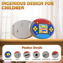 Load image into Gallery viewer, TEBIYOU Handheld Game Console for Kids with Buid in 218 Puzzle Leisure Video Games Portable Rechargeable Oval Colorful Gamming System with 3.0” LCD Boys Girls Birthday Christmas Party Gift (Gray)

