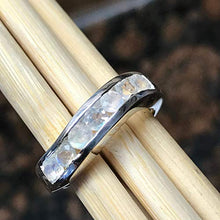 Load image into Gallery viewer, Natural Rainbow Moonstone 925 Sterling Silver Ring Size 5.75, 6, 6.75, 7, 7.75, 8, 8.75, 9, 9.75, 10

