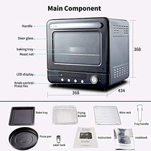 Load image into Gallery viewer, Air Fryer Oven Aobosi Electric Toaster Oven Convection Rotisserie Oven Roaster Countertop Rotisserie Oven Steam Oven Multi-Function 12-in-1 Toast/Bake/AirFry/Dehydrate/Roast/pizza|21Qt|Recipe 1250W
