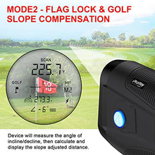 Load image into Gallery viewer, Golf Rangefinder with Slope, Profey 6X Rechargeable Laser Range Finder Golfing &amp; Hunting, 1500 Yards High-Precision Flag Locking Vibration, Slope ON/Off Tournament Legal Rangefinder, Scan, Gift Box

