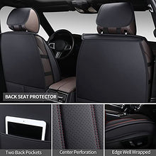 Load image into Gallery viewer, SPEED TREND Leather Car Seat Covers, Premium PU Leather &amp; Universal Fit for Auto Interior Accessories, Automotive Vehicle Cushion Cover for Most Cars SUVs Trucks (ST-003 Full Set, Black&amp;RED)
