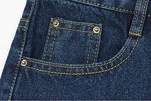 Load image into Gallery viewer, chouyatou Women's Basic Five-Pocket Rugged Wear Denim Skirt with Slit (Medium, Blue)

