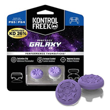 Load image into Gallery viewer, KontrolFreek FPS Freek Galaxy Purple for PlayStation 4 (PS4) and PlayStation 5 (PS5) | Performance Thumbsticks | 1 High-Rise, 1 Mid-Rise | Purple
