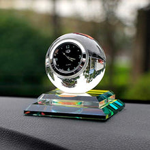 Load image into Gallery viewer, Professional Car Ornament Crystal Ball Decoration Clock Auto Watch Automobiles, Ornaments In Electronics - Huge Glass Ornaments, Swarovski Crystal Rainbow Ornament, Dashboard Ornaments
