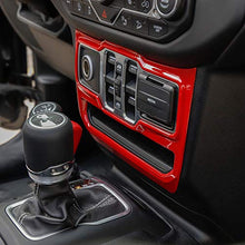 Load image into Gallery viewer, JeCar Window Control Panel Trim Cover Interior Decoration Accessories for 2018-2022 Jeep Wrangler JL JLU &amp; 2020-2022 Gladiator JT, Red
