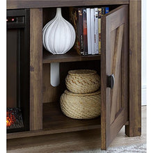 Load image into Gallery viewer, Ameriwood Home Farmington Electric Fireplace TV Console for TVs up to 60", Rustic
