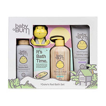Load image into Gallery viewer, Baby Bum Duke’s Rad Bath Set | Full Size Bath Essentials 4-Piece Gift Set with Toy for Sensitive Skin with Nourishing Coconut Oil | Natural and Coconut Lavender Fragrance | Gluten Free and Vegan
