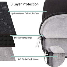 Load image into Gallery viewer, Voova Laptop Bag 17 17.3 inch Water-resistant Laptop Sleeve Case with Shoulder Straps &amp; Handle/Notebook Computer Case Briefcase Compatible with MacBook Pro/New Razer Blade Pro 17 / Acer/Asus/Hp,Black
