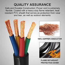 Load image into Gallery viewer, HZXVOGEN Generator Extension Cord 30FT 50A STW 6/3 + 8/1 Heavy Duty RV Power Adapter Cable Connection N14-50P &amp; SS2-50R CS6364 Twist Lock Connectors
