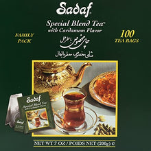 Load image into Gallery viewer, Sadaf Cardamom Tea Bags | Special Blend Cardamom Ceylon Black Tea | Quicktea Product harvested in Sri Lanka | 100 bags (Pack of 1)
