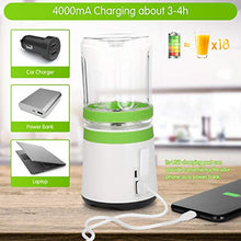 Load image into Gallery viewer, Portable Blender, Personal Size Blender USB Handheld Blender Cup with 6 Blades for Shakes and Smoothies, BPA Free Double Juicer Cup, Mini Travel Blender for Home Sports Office Gym and Outdoors (300ml/500ml)
