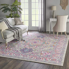 Load image into Gallery viewer, Nourison PSN20 Passion Persian Colorful Light Grey/Pink Area Rug 8' X 10'
