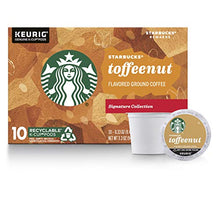 Load image into Gallery viewer, Starbucks Medium Roast K-Cup Coffee Pods — Toffeenut for Keurig Brewers — 1 box (10 pods total)
