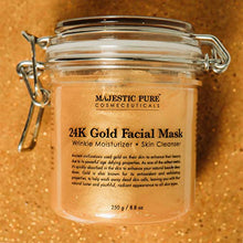 Load image into Gallery viewer, Majestic Pure Gold Facial Mask, Help Reduces the Appearances of Fine Lines and Wrinkles, Ancient Gold Face Mask Formula - 8.8 Oz

