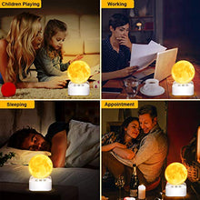 Load image into Gallery viewer, Moon Lamp, HOKEKI 7 Colors LED 3D Moon Light with Stand &amp; Remote&amp;Touch Control&amp;White Noise Machine and USB Rechargeable, Moon Light Lamps for Kids Lover Birthday Gifts.
