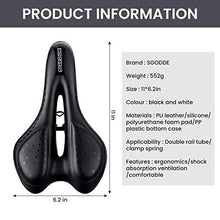 Load image into Gallery viewer, SGODDE Comfortable Bike Seat-Gel Waterproof Bicycle Saddle with Central Relief Zone and Ergonomics Design for Mountain Bikes,Road Bikes,Men and Women
