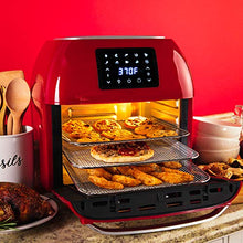 Load image into Gallery viewer, Best Choice Products 16.9qt 1800W 10-in-1 Family Size Air Fryer Countertop Oven, Rotisserie, Dehydrator - Red

