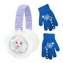 Load image into Gallery viewer, Disney Frozen II Elsa Earmuff and Glove Set [4015] Blue
