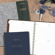 Load image into Gallery viewer, Academic Planner 2021-2022, AT-A-GLANCE Weekly &amp; Monthly Planner, 8-1/2" x 11", Large, for School, Teacher, Student, Signature Collection, Gray Felt (YP905A25)
