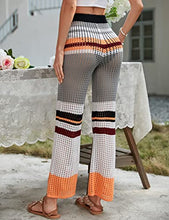 Load image into Gallery viewer, Fiona Jolin Womens Cover Up Pants High Waist Crochet Knitted Swimsuit Beach Trousers
