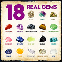 Load image into Gallery viewer, XXTOYS Jumbo Gems Dig Kit - Dig Up 18 Real Gemstones for Kids - Rocks and Minerals, Crystals Mining Science Kits Great Geology Archeology Gift for Boys &amp; Girls Educational STEM Toys
