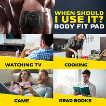 Load image into Gallery viewer, CR Electronic Hip Muscle Trainer-The Flex Belt Abdominal Muscle Toner-Abs Machine Workout-Portable Stomach Toner-Muscle Training Gear Ab Workout Equipment for Women-Ultimate Abs Belt for Men,Black
