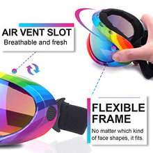 Load image into Gallery viewer, Ski Goggles, Pack of 2, Snowboard Goggles for Kids, Boys &amp; Girls, Youth, Men
