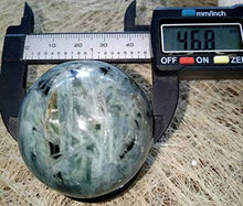Load image into Gallery viewer, Blue Kyanite Sphere Ball- Sphere Healing Reiki Natural Stone 40 MM to 50 MM
