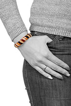 Load image into Gallery viewer, AMBERAGE Natural Baltic Amber Stretch Bracelet for Women - Hand Made from Polished/Certified Baltic Amber Beads(Multi)
