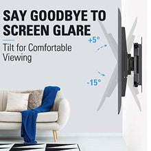 Load image into Gallery viewer, Mounting Dream Full Motion TV Wall Mount and Soundbar Bracket Bundle, TV Bracket for 26-55 Inch TVs, Max VESA 400x400mm and 99 LBS, Sound Bar Mount for Mounting Above or Under TV Up to 15 LBS

