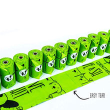 Load image into Gallery viewer, Compostable Dog Poop Bags | 10% to Charity | Biodegradable Vegetable Based | Eco and Earth Friendly Disposable Doggie Waste Baggies | Leakproof and Zero Odor Green Pet Supplies | Easy Compost Disposal
