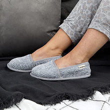 Load image into Gallery viewer, Dearfoams Women's Chenille A-Line Slipper, Sleet, Large
