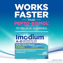 Load image into Gallery viewer, Imodium A-D Anti-Diarrheal Medicine Softgels, 2 mg Loperamide Hydrochloride, 24 ct.

