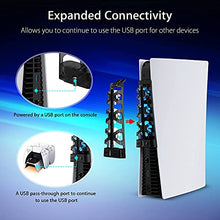 Load image into Gallery viewer, NexiGo PS5 Accessories Holiday Bundle, Playstation 5 Horizontal Stand [Minimalist Design], PS5 Cooling Fan with LED Light, Replacement Face Plate Set for PS5 Disc Edition
