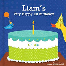 Load image into Gallery viewer, Baby's 1st Birthday for Boys, Happy Birthday Baby, Personalized Book for Toddler

