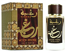 Load image into Gallery viewer, Raghba for Women EDP (Eau De Parfum) I middle eastern baked sweets in a spice market scent I Warm, cozy, and smoky Vanilla add a sweet, elegance I Long - lasting and Great Silliage I by Lattafa Perfumes (Raghba Woody Intense - 100 ML)
