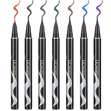 Load image into Gallery viewer, UCANBE 7 Colors Shimmer Liquid Eyeliner Makeup Set, Metallic Satin Finish Colorful Sparkling Eye Liner Pen, Long Lasting High Pigmented with Waterproof &amp; Smudge Proof Formula
