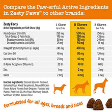 Load image into Gallery viewer, Zesty Paws Omega 3 Alaskan Fish Oil Bites for Dogs - with AlaskOmega for EPA &amp; DHA Fatty Acids - Itch Free Skin - Hip &amp; Joint Support + Heart &amp; Brain Health - Bacon Flavor
