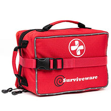 Load image into Gallery viewer, Surviveware Large First Aid Kit &amp; Added Mini Kit for Trucks, Car, Camping and Outdoor Preparedness
