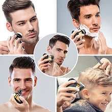 Load image into Gallery viewer, Head Shavers for Bald Men, CHLANT Bald Head Shavers for Men Cordless Rechargeable,Electric Shavers Wet&amp;Dry Waterproof 5 in 1 Rotary Shaver Electric Razor Grooming Kits with Hair Clippers Beard Trimmer
