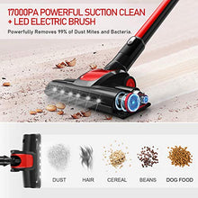 Load image into Gallery viewer, GeeMo Vacuum Cleaner, 4 in 1 Stick Vacuum 17Kpa Powerful Suction, with LED Electric Brush 1.2L High-Capacity Quiet Vacuum, with HEPA Quadruple Filter for Deep Clean Pet Hair Carpet Hard Floor - H595
