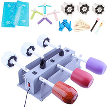 Load image into Gallery viewer, 6 Cup Turner for Crafts Tumbler, Cup Turners for Tumblers Starter Kit with 6 Independent Switch, Multi Tumbler Spinner Machine Kit for DIY Epoxy Glitter Tumblers
