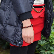 Load image into Gallery viewer, Handmade Natural Red Tiger's Eye Passion Bracelet - Boost Confidence - Bring Motivation - Strong Relationship - Root Chakra Bracelet - Tiger Eye Bracelet for Healing Lower Chakra
